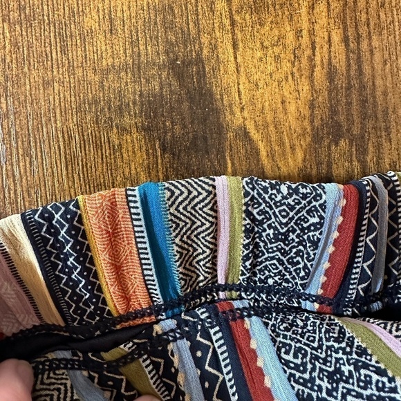 Multicolored Boho Striped Prairie Flowy Skirt Women’s Size Small - Picture 10 of 11